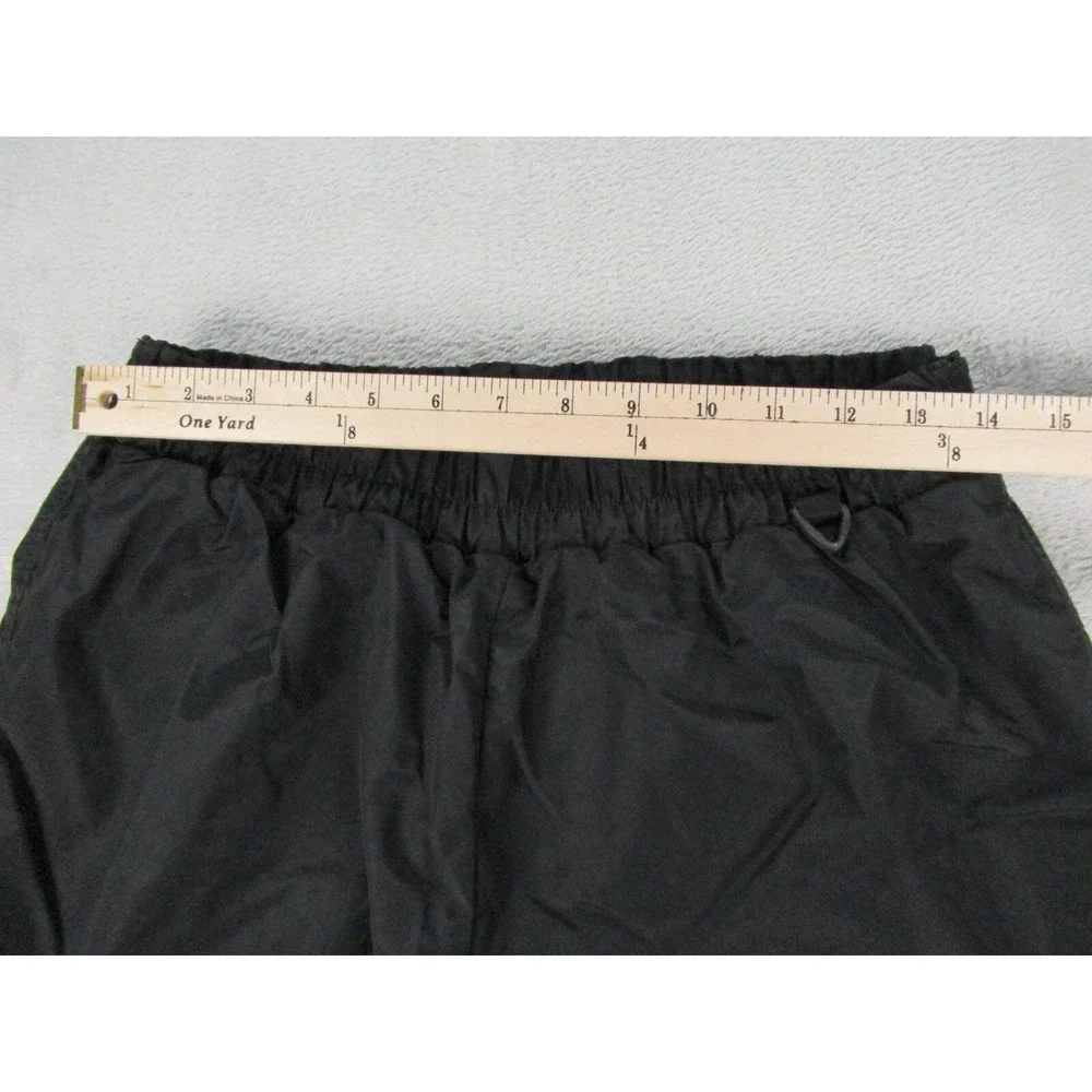 Columbia Rain Pants Men Medium Black Elastic Adjustable Pocket 28x29 Vintage 90s